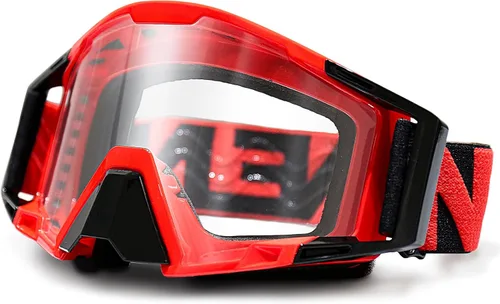 Vista 11 de Gafas de Motocross con Cubierta para la Nariz - Gafas MX y ATV Todoterreno Dirtbike para Adultos Unisex