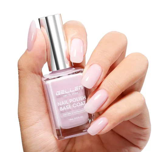 Vista 10 de GELLEN Esmalte de uñas transparente de secado rápido en 60 segundos, capa superior de alto brillo, secado rápido al aire, esmalte de uñas regular