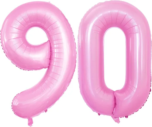 Vista 91 de Goer, conjunto de globos de papel aluminio para decoraciones de cumpleaños, globos de las letras de feliz cumpleaños y de números Oro