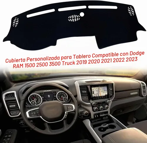 Vista 3 de Funda de Alfombrilla para Tablero Personalizada Compatible con Consola Central Interior para Dodge Ram 1500 2500 3500 Camioneta 2019 2020 2021 2022