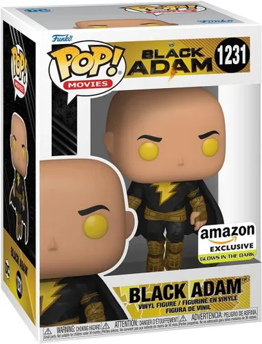 Vista 2 de Funko Películas: Black Adam - Black Adam Flying con capa (brillante), exclusivo de Amazon, multicolor, 65031