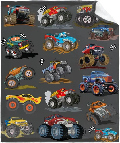 Vista 14 de Manta de bebé con texto en inglés «Just A Boy Who Loves Trucks» para niños y niñas, manta súper suave para envolver al recién nacido, acogedora