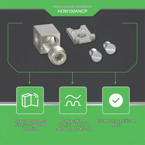 Vista 4 de Square D by Schneider Electric Square D - HOM100ANCP Homeline - Kit de terminales neutros auxiliares de 100 amperios