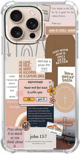 Vista 35 de Funda para Celular con Versículos de la Biblia, Colocación de Citas Cristianas de Jesús, Diseño Collage, Funda Protectora Suave de TPU de Moda
