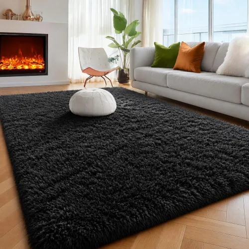 Vista 71 de Alfombras grises pequeñas para dormitorio, 2 x 4 pies, alfombras de pasillo lavables de felpa para pasillo 2- Gris
