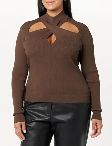 Vista 5 de The Drop Suéter con cuello alto falso Cecilia para mujer