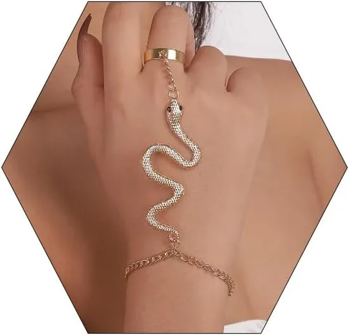 Vista 11 de Pulsera de serpiente flexible LAKIYOYO para mujer, gargantilla punk ajustable - Collar de medusa flexible multiuso, joyería de Halloween