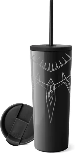 Vista 11 de Simple Modern - Vaso aislado con tapa abatible y tapa con pajilla de Los Vengadores de Marvel, botella de agua reutilizable de acero inoxidable