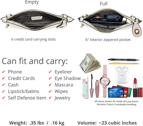 Vista 3 de joy susan Mini cruz para mujer bolso de mano de pulsera