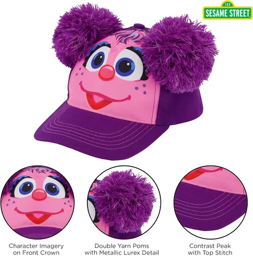 Vista 3 de Sesame Street Sombrero de béisbol Elmo para niños pequeños, Kids Cap Size 2-4
