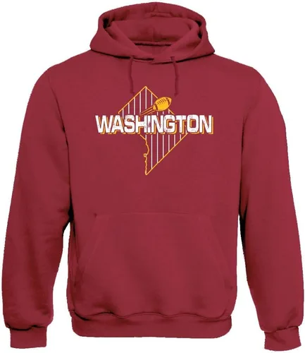 Vista 53 de Xtreme Apparrel Team Field Map Men's Hoodie Sweatshirt for Football Fans