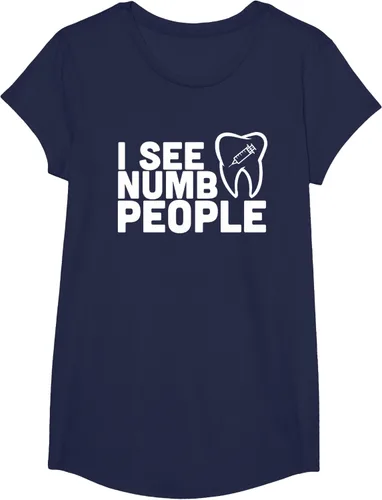 Vista 65 de I see Numb People - Camiseta de regalo para dentista dental, Negro, S