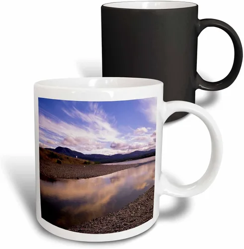 Vista 9 de 3dRose Canada, Newfoundland, Gros Morne. Trout River-CN05 PWA0114 - Patrick J. Wall 11oz Two-Tone Black Mug