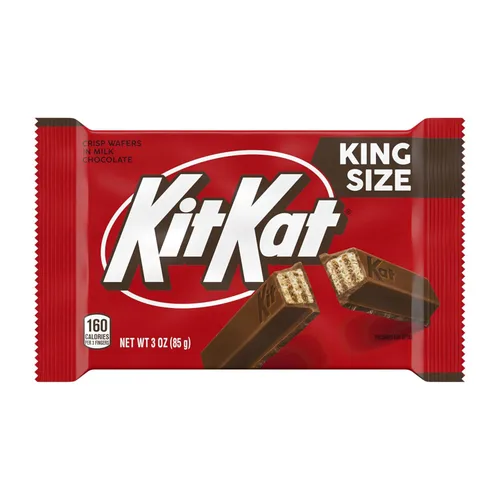 Vista 3 de KIT KAT Oblea de chocolate con leche tamaño King, barra de caramelo, 3 onzas