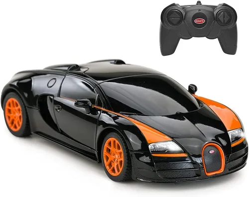 Vista 10 de RASTAR RC Bugatti Chiron Coche De Control Remoto, 1/14 Bugatti Chiron RC Car - Azul
