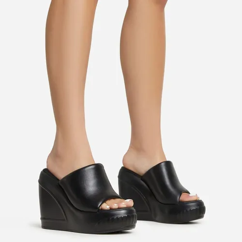 Vista 5 de Juliet Holy Sandalias de plataforma para mujer, puntera abierta, ligeras, sin espalda, sandalias deslizantes