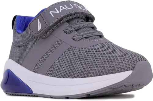 Vista 3 de Nautica Tenis deportivos para correr con luz intermitente para niños y niñas, modernos y divertidos para niños y niñas, disponibles en tallas