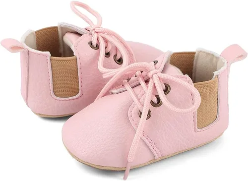 Vista 2 de ESTAMICO Zapatos para bebés niños Prewalker PU Sneakers