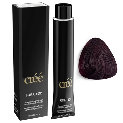 Vista 8 de Cree Professional 3.6 - Tinte permanente para el cabello, marrón rojo oscuro, larga duración, rico vibrante, cobertura de canas, 3.4 onzas líquidas