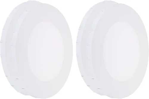 Vista 9 de PATIKIL Paneles de lienzos de pintura para pintura, paquete de 4 paneles redondos de madera de 4 x 4 pulgadas, paneles de arte en blanco estirados