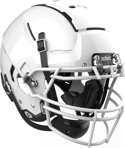 Vista 11 de Schutt F7 2.0 Casco de Fútbol Americano Universitario - Hombres, Niños (14+) - Blanco Brillante Moldeado, Negro - Mediano - Fútbol NCAA - Exterior