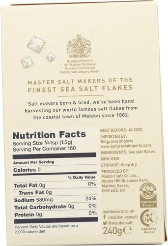 Vista 2 de Maldon Crystal Salt Co Crystal Salt Co Original - Copos de sal marina (12 x 8.5 onzas)