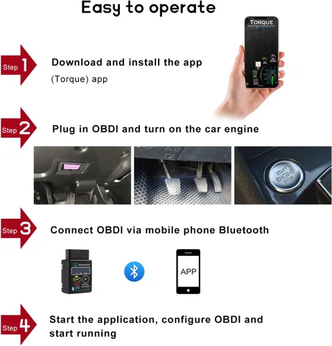 Vista 3 de Escáner Bluetooth OBD2 para Coche, Lector de Códigos de Diagnóstico Inalámbrico OBD II, Herramienta de Escaneo Bluetooth, Adaptador Universal