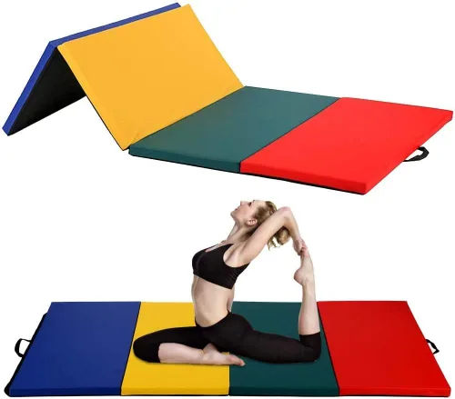 Vista 7 de Esterilla de gimnasia para gimnasia, alfombra de gimnasia, esterilla gruesa de yoga, esterilla para ejercicios aeróbicos, entrenamiento de fitness