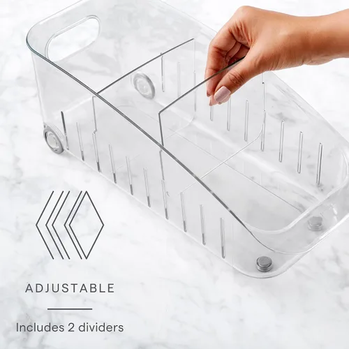 Vista 2 de YouCopia Cajón para refrigerador desplazable, 6.0 pulgadas, transparente