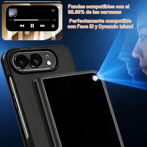 Vista 7 de Ferilinso Protector de pantalla de privacidad para iPhone Duo, parte