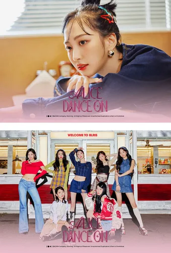 Vista 2 de ALICE DANCE ON Single Album+1ea Folded Poster(First Press Only!) K-POP SEALED