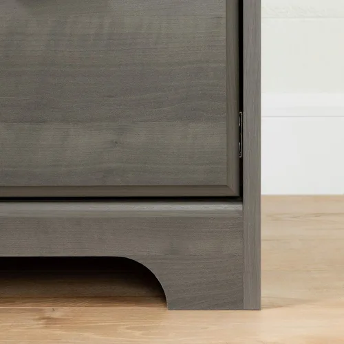 Vista 9 de South Shore Versa - Escritorio para computadora con gabinete, arce gris