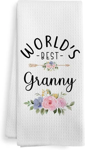 Vista 15 de World's Best Babcia - Toallas de mano para cocina, regalos para abuela de nietos, nietos, día de la madre, Navidad, cumpleaños, toalla de cocina