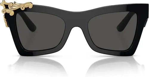 Vista 4 de Dolce & Gabbana DG4434-50187 Gafas de Sol NEGRO con GRIS OSCURO 2.008 in, 50187