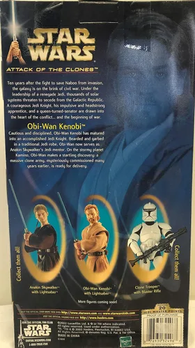 Vista 5 de Star Wars AOTC Obi Wan Kenobi - Figura de coleccionista de 12 pulgadas