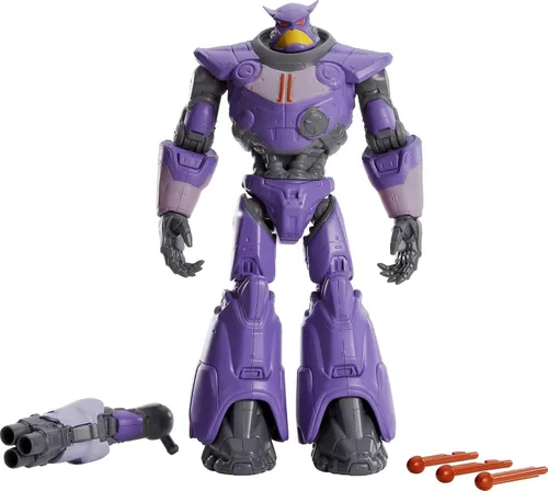 Vista 6 de Mattel Figura de acción Lightyear de Disney y Pixar, personaje de Zurg coleccionable con 13 articulaciones móviles y detalles auténticos, 10 pulgadas