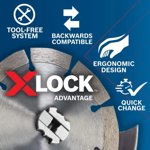 Vista 6 de Bosch Amoladora angular X-LOCK de 6 pulgadas GWX13-60 con interruptor lateral