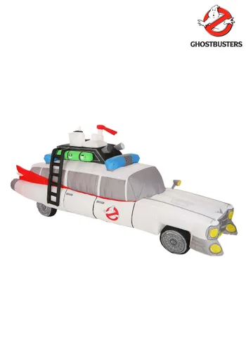Vista 3 de Decoración Inflable Retro Ecto-1 de Ghostbusters para Halloween Multicolor