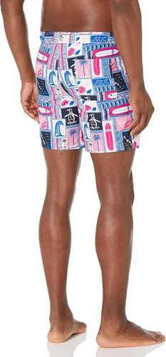 Vista 2 de Original Penguin Bañador SWM Volley Surf Print para hombre