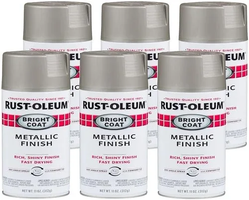 Vista 15 de Rust-Oleum 7715830 Stops Rust Bright Coat Pintura en Aerosol Metálica, 11 Oz, Aluminio