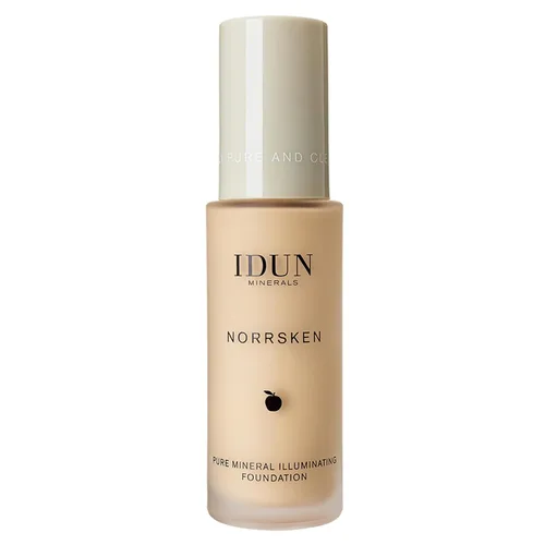 Vista 10 de IDUN Minerals Base líquida Norrsken – Cobertura suave y sedosa – Acabado luminoso y húmedo para piel seca y opaca – Maquillaje vegano y resistente