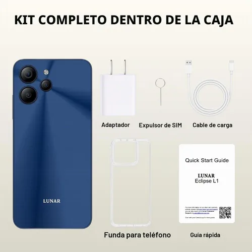 Vista 6 de LUNAR Eclipse L1 5G teléfono desbloqueado, 6.79 pulgadas, 5000 mAh, 128 GB, Android 14