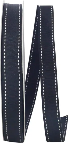 Vista 24 de Reliant Ribbon Linen Glimmer Harmony - Cinta con borde con alambre, 1-1/2 pulgadas x 50 yardas, marfil/dorado
