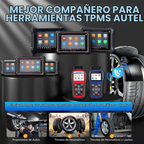 Vista 6 de Autel TPMS Sensores 4 piezas, 2 en 1 315 MHz+433 MHz Sensor universal de presión de neumáticos