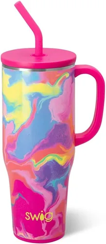 Vista 9 de Swig Life 40oz Insulated Mega Mug with Handle & Straw, Boho Desert DESIERTO BOHO