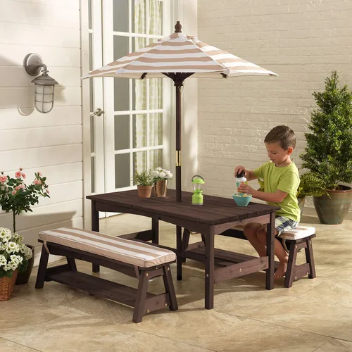 Vista 2 de Set mesa y bancos para el aire libre KidKraft, 500, 1