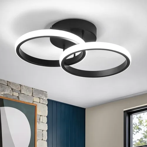 Vista 16 de CANEOE Lámparas de Techo LED Redondas Modernas, 6000K Blanco Frío, Lámparas de Techo para Pasillo, Luces de Techo Cerca del Techo para Baño