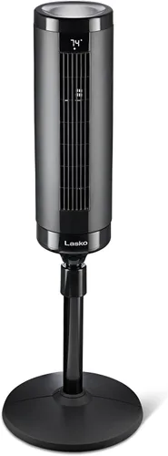 Vista 13 de Lasko Ventilador de torre ajustable de elevación de 42 a 54 pulgadas, ventilador de pedestal, flujo de aire de 31 pies/s, silencioso 28 dB