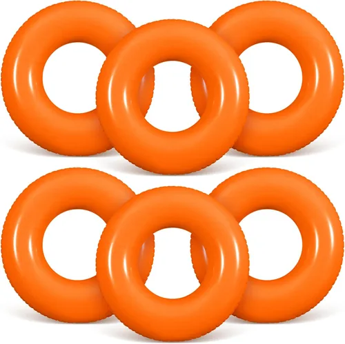 Vista 9 de JellyArch 6 piezas de flotadores inflables para piscina de 28 pulgadas, tubo de natación a granel para adultos, flotadores de piscina