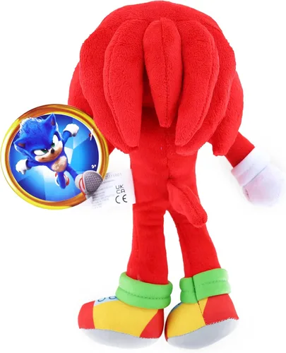 Vista 2 de Sonic The Hedgehog 2 - Figura de peluche de 9 pulgadas Knuckles